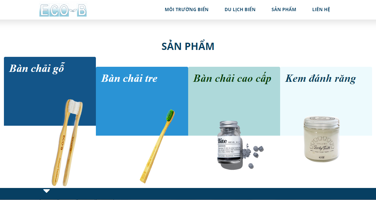 Mẫu website bán sản phẩm thân thiện môi trường