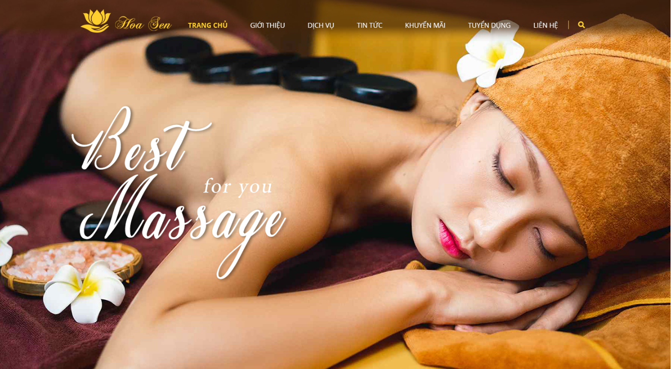 thiết kế website ngành thẩm mỹ viện, spa, massage